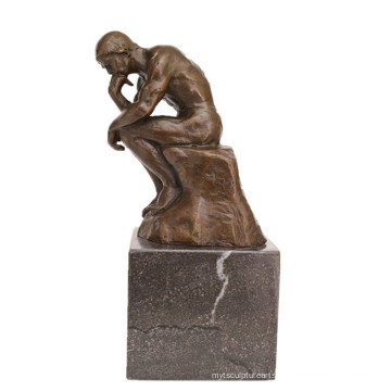 Классическая фигура Бронзовая скульптура Статуя дуэта Thinker Deco TPE-185